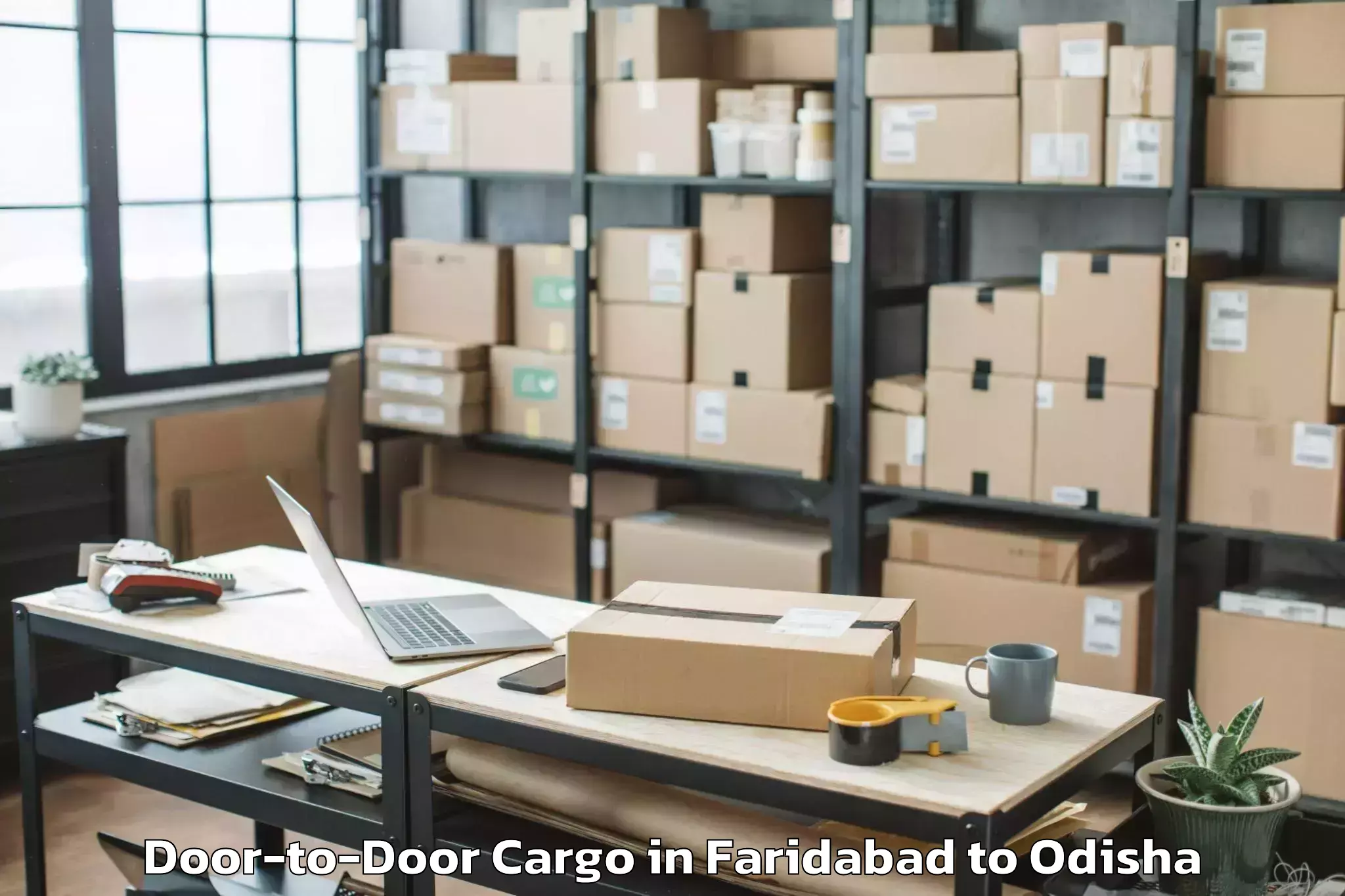 Hassle-Free Faridabad to Koraput Town Door To Door Cargo